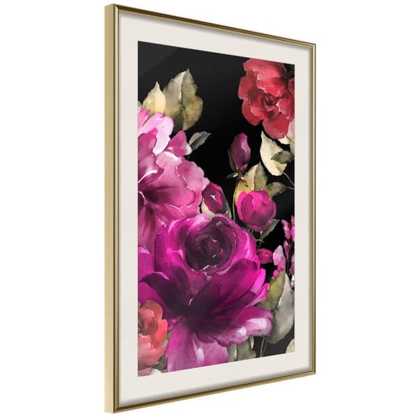 Inramad Poster / Tavla - Summer Night's Dream I Guldram med passepartout 40x60