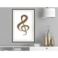 Miniatyrbild 6 av 11: Inramad Poster / Tavla - Golden Treble Clef