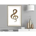 Miniatyrbild 7 av 11: Inramad Poster / Tavla - Golden Treble Clef