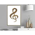 Miniatyrbild 11 av 11: Inramad Poster / Tavla - Golden Treble Clef