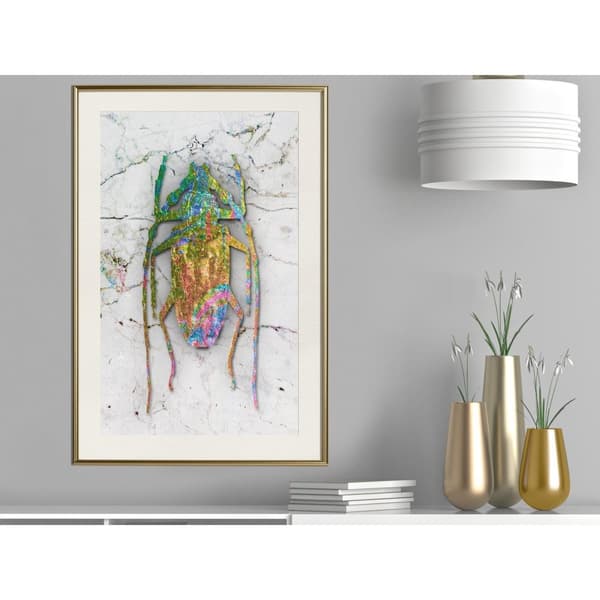 Inramad Poster / Tavla - Iridescent Insect