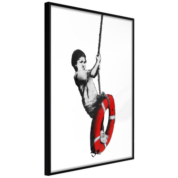 Inramad Poster / Tavla - Banksy: Swinger