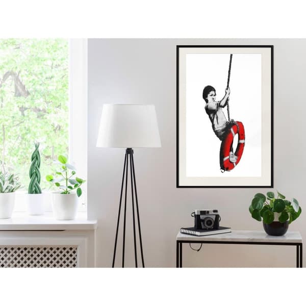 Inramad Poster / Tavla - Banksy: Swinger
