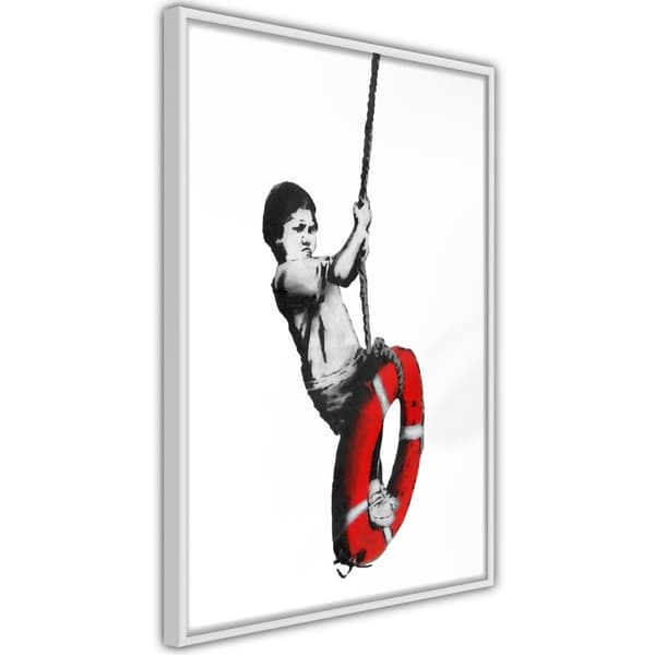 Inramad Poster / Tavla - Banksy: Swinger