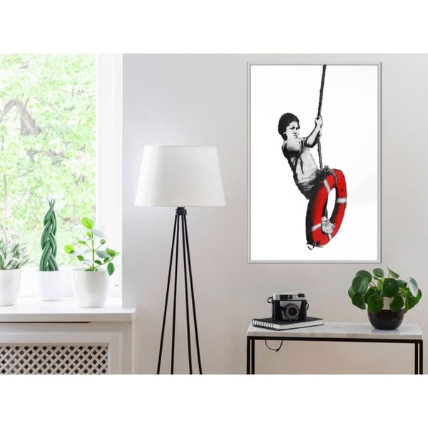 Inramad Poster / Tavla - Banksy: Swinger