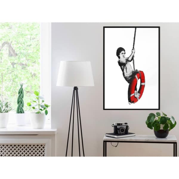 Inramad Poster / Tavla - Banksy: Swinger