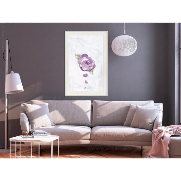 Inramad Poster / Tavla - He Loves Me, He Loves Me Not...