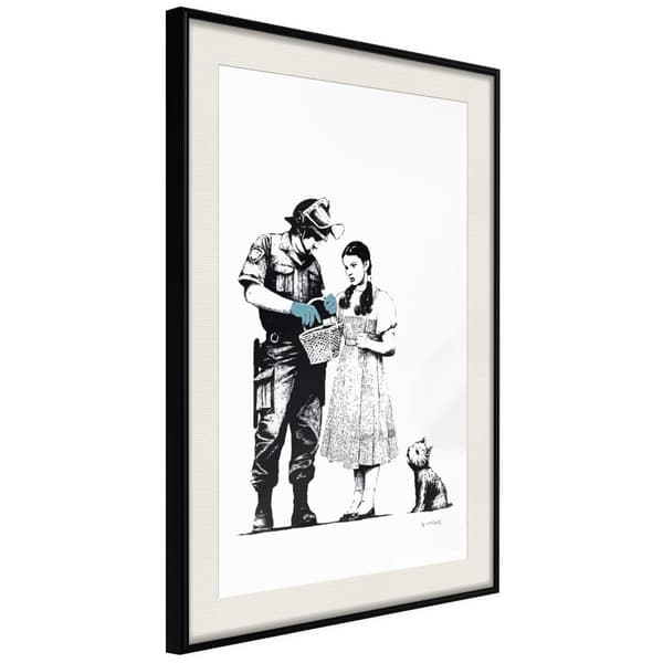 Inramad Poster / Tavla - Banksy: Stop and Search