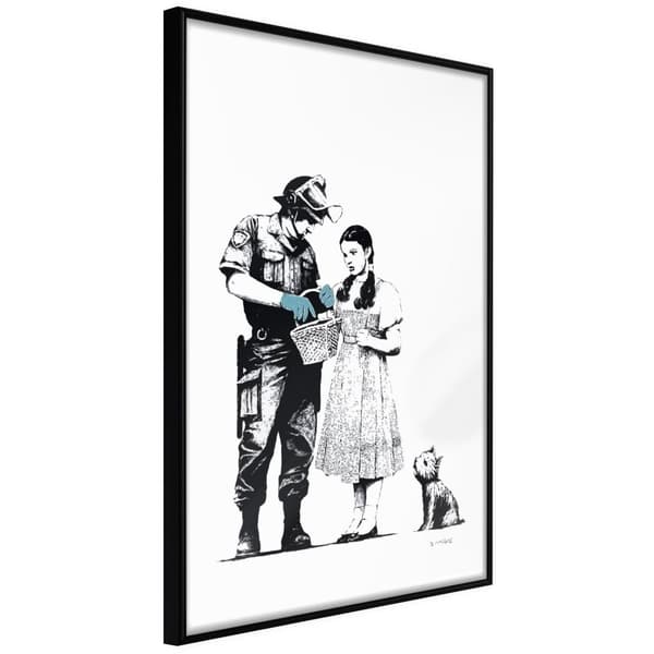 Inramad Poster / Tavla - Banksy: Stop and Search