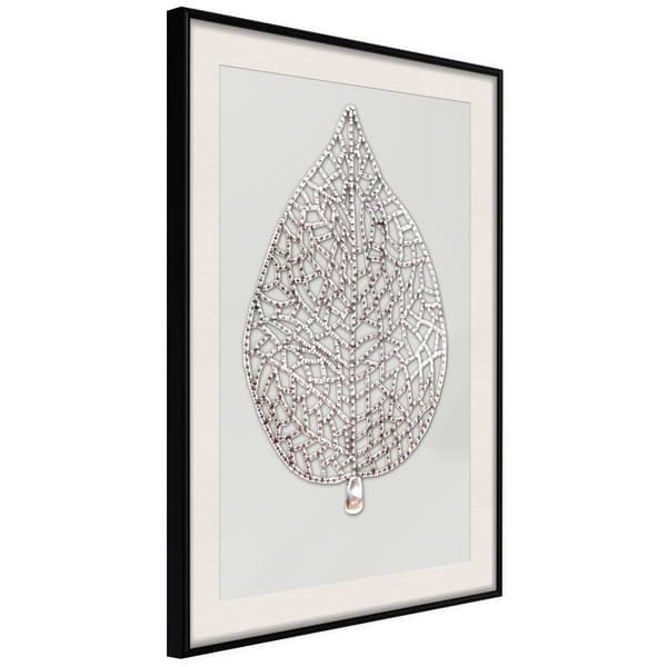 Inramad Poster / Tavla - Leaf-Shaped Pendant