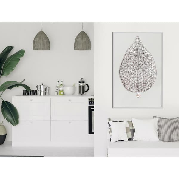 Inramad Poster / Tavla - Leaf-Shaped Pendant