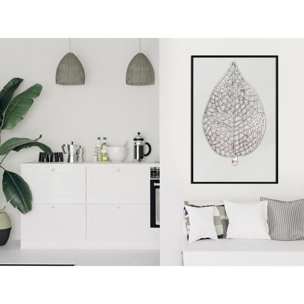 Inramad Poster / Tavla - Leaf-Shaped Pendant