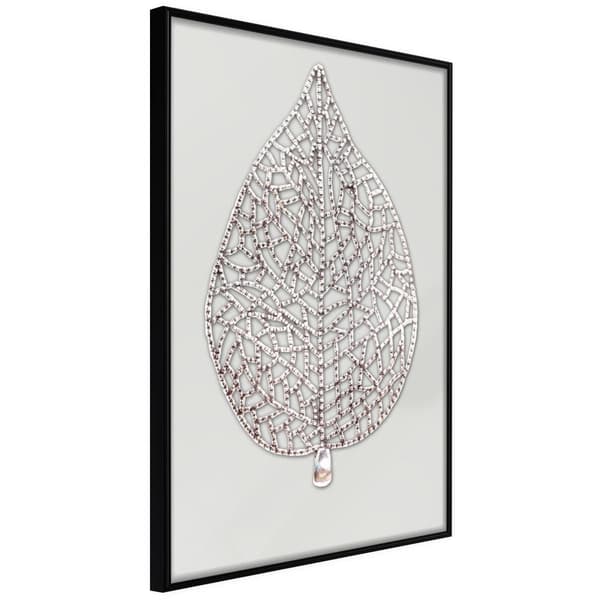 Inramad Poster / Tavla - Leaf-Shaped Pendant