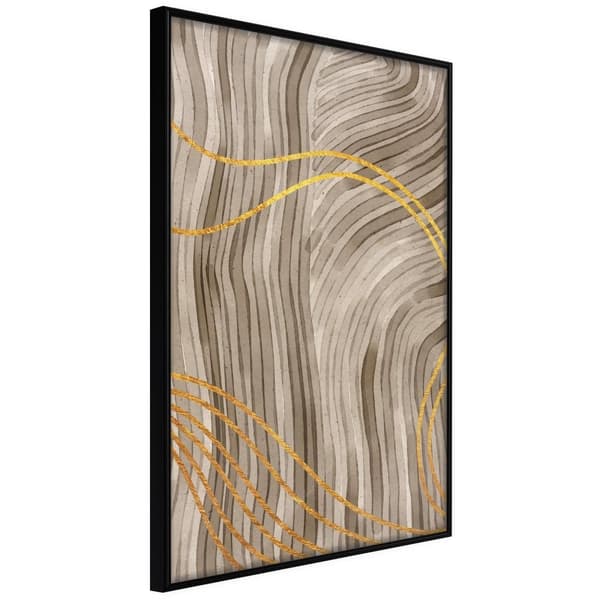 Inramad Poster / Tavla - Golden Path