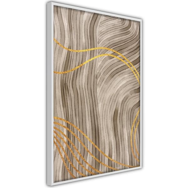 Inramad Poster / Tavla - Golden Path