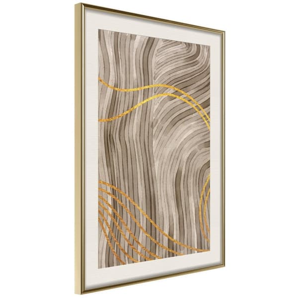 Inramad Poster / Tavla - Golden Path