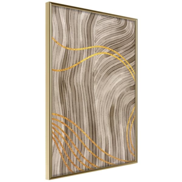 Inramad Poster / Tavla - Golden Path Guldram 40x60