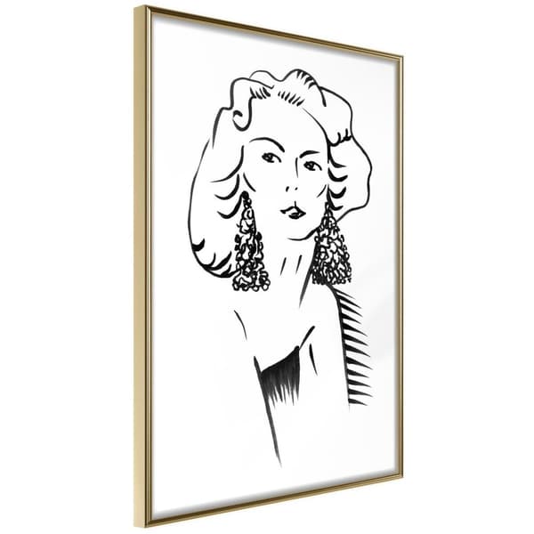 Inramad Poster / Tavla - Hypnotic Earrings