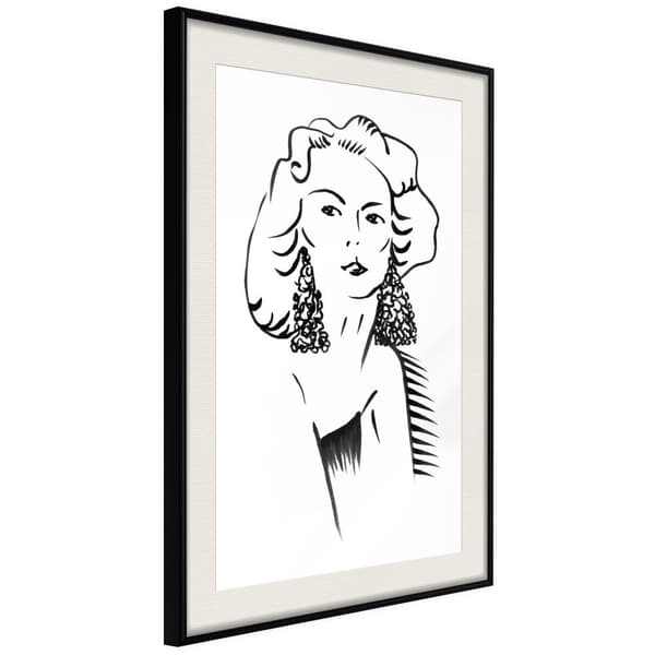 Inramad Poster / Tavla - Hypnotic Earrings