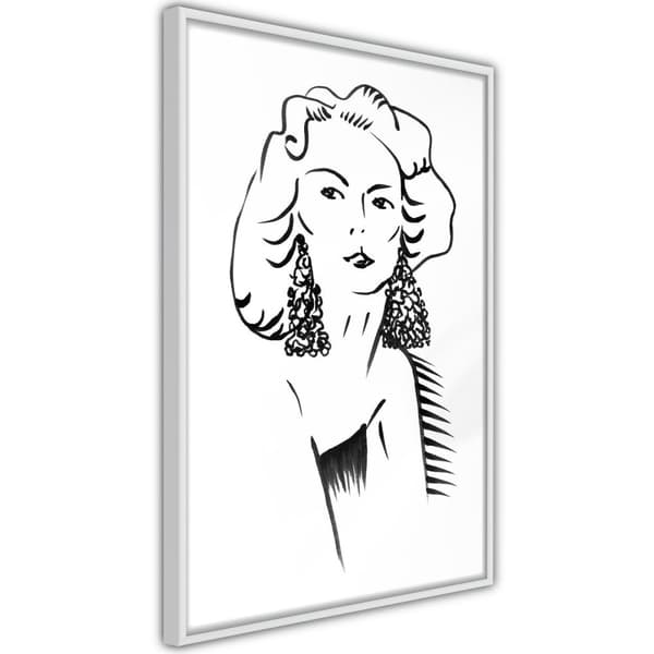 Inramad Poster / Tavla - Hypnotic Earrings