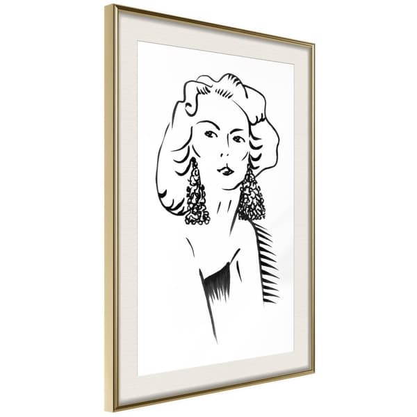 Inramad Poster / Tavla - Hypnotic Earrings