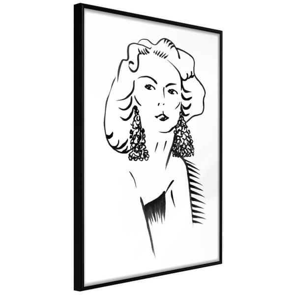 Inramad Poster / Tavla - Hypnotic Earrings