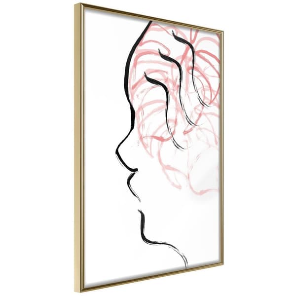 Inramad Poster / Tavla - Agitated Thoughts