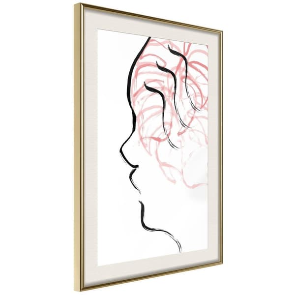 Inramad Poster / Tavla - Agitated Thoughts
