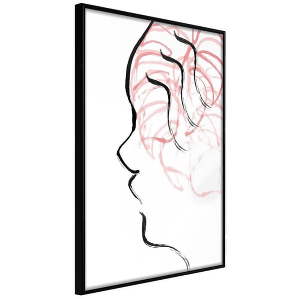 Inramad Poster / Tavla - Agitated Thoughts Svart ram 30x45