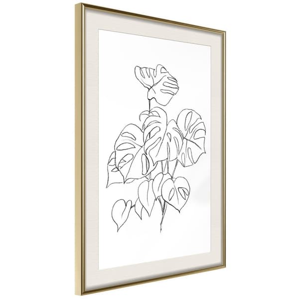 Inramad Poster / Tavla - Bouquet of Leaves