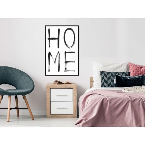 Inramad Poster / Tavla - Simply Home (Vertical)