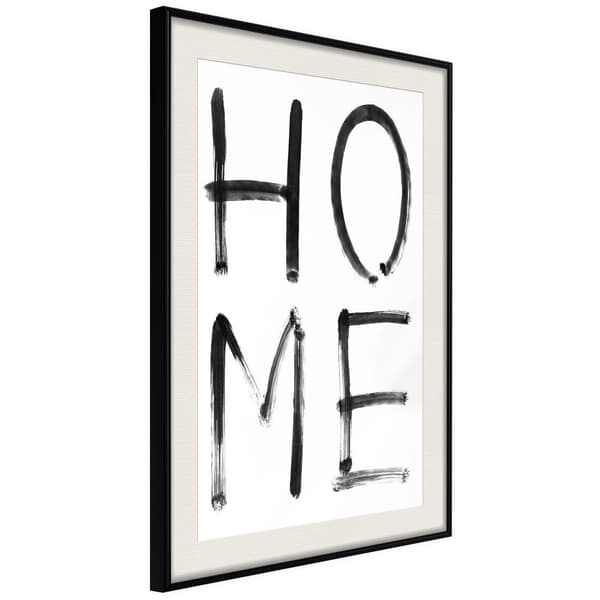 Inramad Poster / Tavla - Simply Home (Vertical)