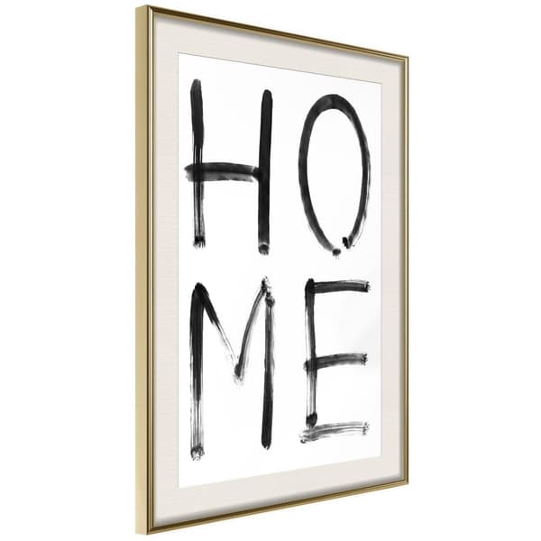 Inramad Poster / Tavla - Simply Home (Vertical)