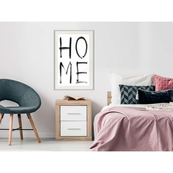 Inramad Poster / Tavla - Simply Home (Vertical)