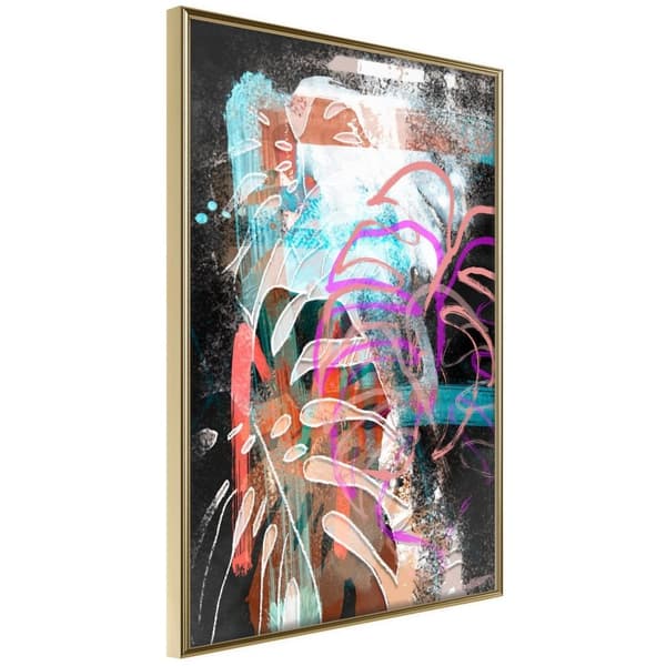 Inramad Poster / Tavla - Disco Leaves