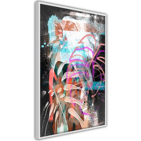 Inramad Poster / Tavla - Disco Leaves