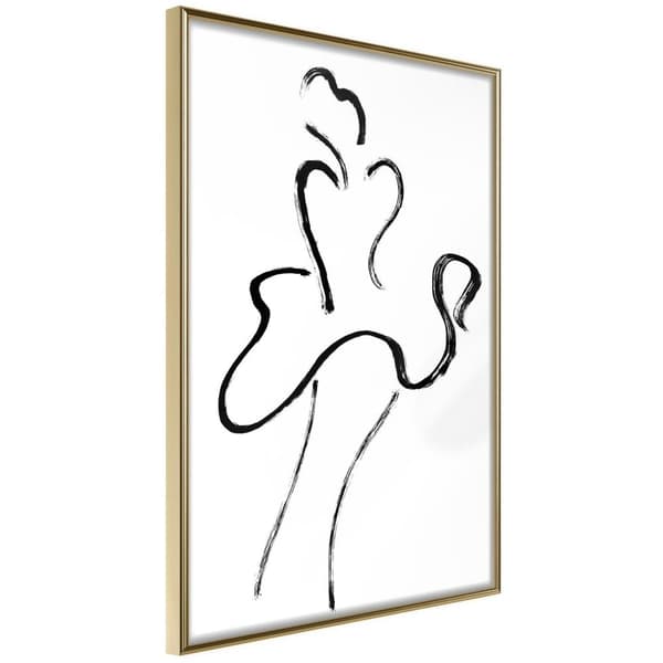Inramad Poster / Tavla - Marilyn Outline