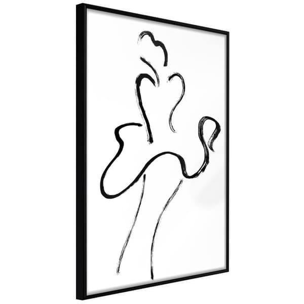Inramad Poster / Tavla - Marilyn Outline