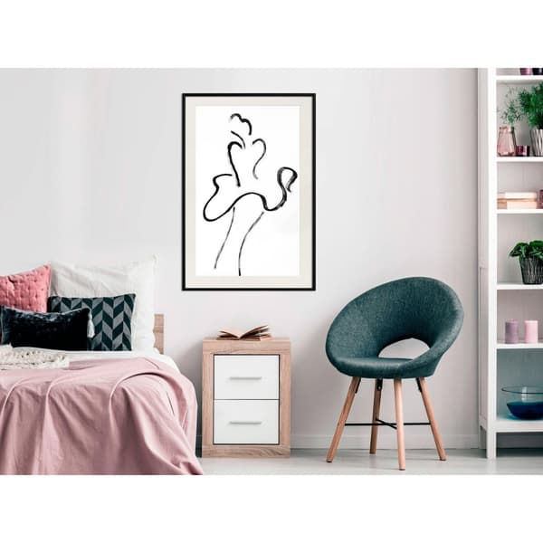 Inramad Poster / Tavla - Marilyn Outline