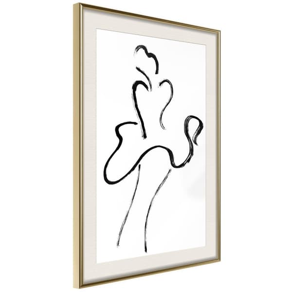 Inramad Poster / Tavla - Marilyn Outline