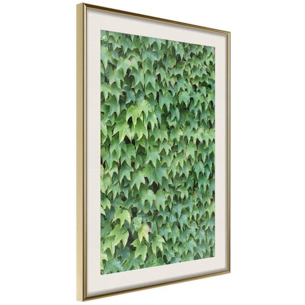 Inramad Poster / Tavla - Hidden Guldram med passepartout 40x60