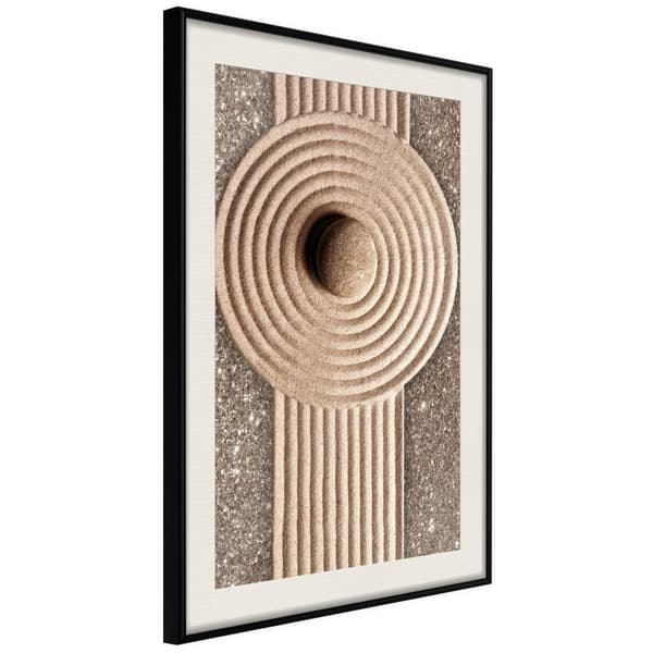 Inramad Poster / Tavla - Sandy Roundabout