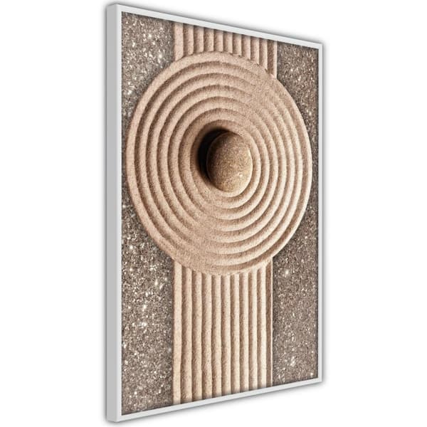 Inramad Poster / Tavla - Sandy Roundabout