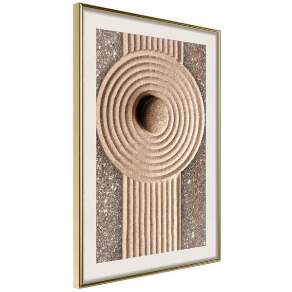 Inramad Poster / Tavla - Sandy Roundabout
