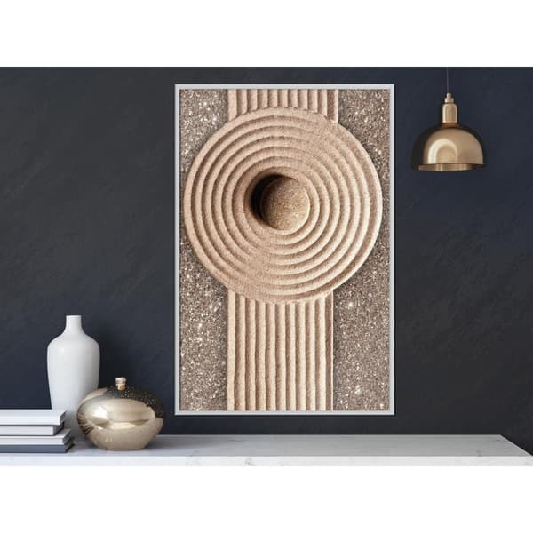 Inramad Poster / Tavla - Sandy Roundabout