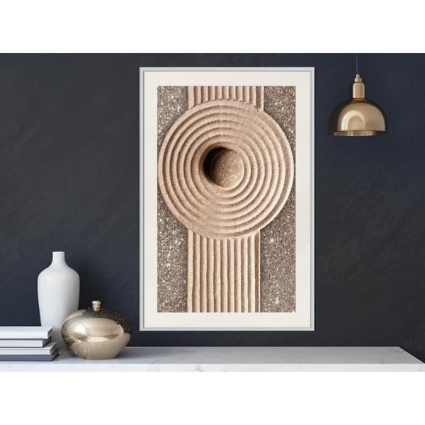 Inramad Poster / Tavla - Sandy Roundabout