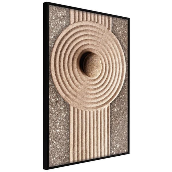 Inramad Poster / Tavla - Sandy Roundabout