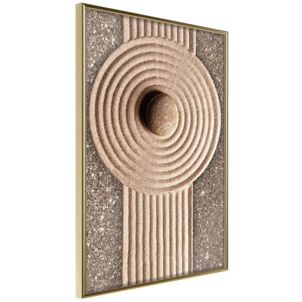 Inramad Poster / Tavla - Sandy Roundabout Guldram 40x60