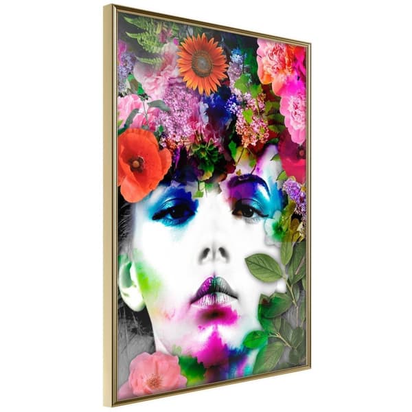 Inramad Poster / Tavla - Flower Coronet