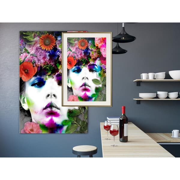 Inramad Poster / Tavla - Flower Coronet